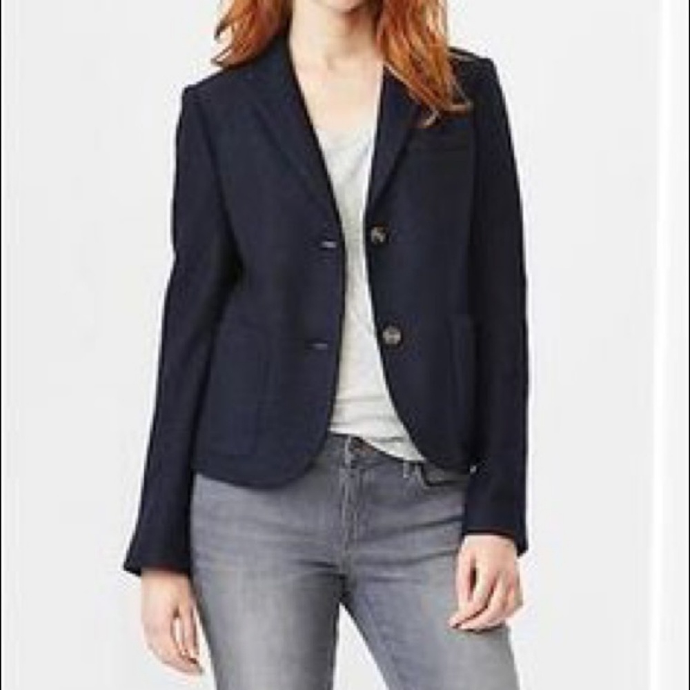 Gap Classic Navy Academy Blazer with Black Trim
